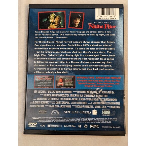 The Night Flier (DVD, 1997) - Picture 2 of 5